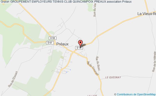 plan association Groupement Employeurs Tennis Club Quincampoix Preaux Préaux