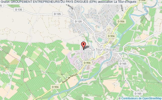 plan association Groupement Entrepreneurs Du Pays D'aigues (epa) La    Tour-d'Aigues