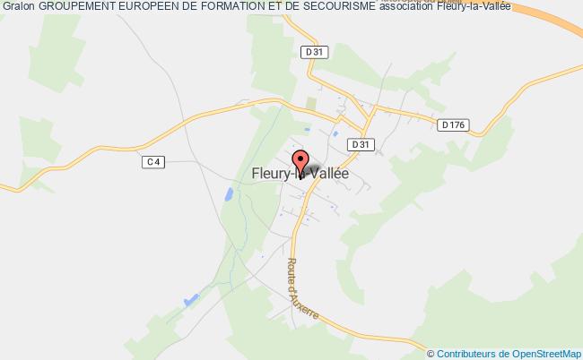 plan association Groupement Europeen De Formation Et De Secourisme Fleury-la-Vallée