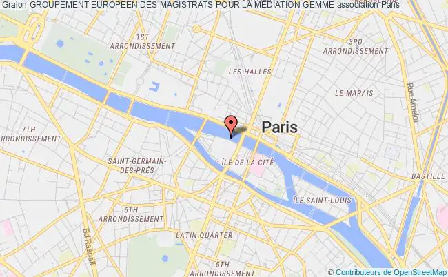 plan association Groupement Europeen Des Magistrats Pour La Mediation Gemme Paris
