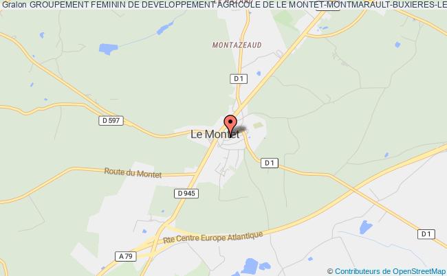 plan association Groupement Feminin De Developpement Agricole De Le Montet-montmarault-buxieres-les-mines Le    Montet