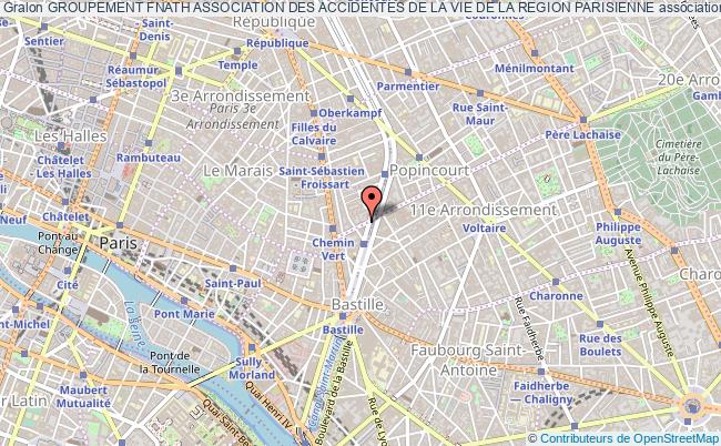plan association Groupement Fnath Association Des Accidentes De La Vie De La Region Parisienne Paris