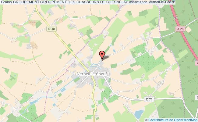 plan association Groupement Groupement Des Chasseurs De Chesnelay Verneil-le-Chétif