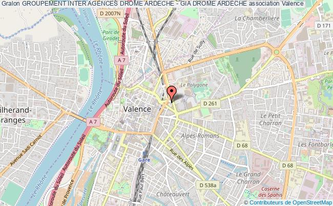 plan association Groupement Inter Agences Drome Ardeche - Gia Drome Ardeche Valence