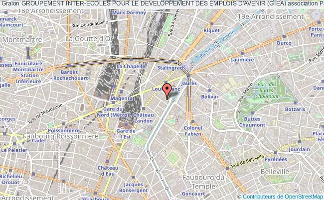 plan association Groupement Inter-ecoles Pour Le Developpement Des Emplois D'avenir (giea) Paris