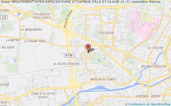 plan association Groupement Inter Especes Ovine Et Caprine D'ille-et-vilaine (g.i.o.) Rennes