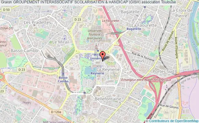 plan association Groupement Interassociatif Scolarisation & Handicap (gish) Toulouse