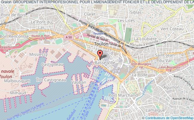 plan association Groupement Interprofesionnel Pour L'amenagement Foncier Et Le Developpement De La Construction Dans Le Var Toulon
