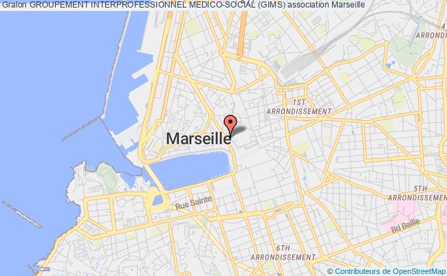 plan association Groupement Interprofessionnel Medico-social (gims) Marseille cedex 02