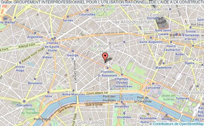 plan association Groupement Interprofessionnel Pour L'utilisation Rationnellede L'aide A La Construction Gipurac Paris