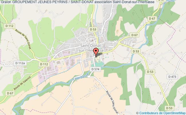 plan association Groupement Jeunes Peyrins / Saint-donat Saint-Donat-sur-l'Herbasse