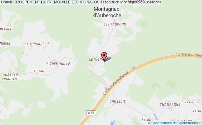 plan association Groupement La Tremouille Les Vignauds Montagnac-d'Auberoche