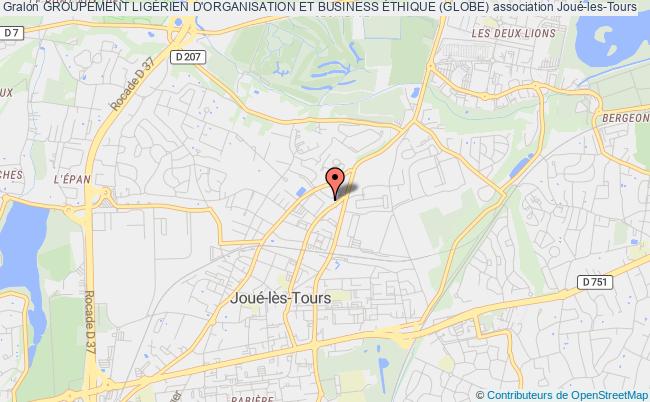plan association Groupement LigÉrien D'organisation Et Business Éthique (globe) Joué-lès-Tours