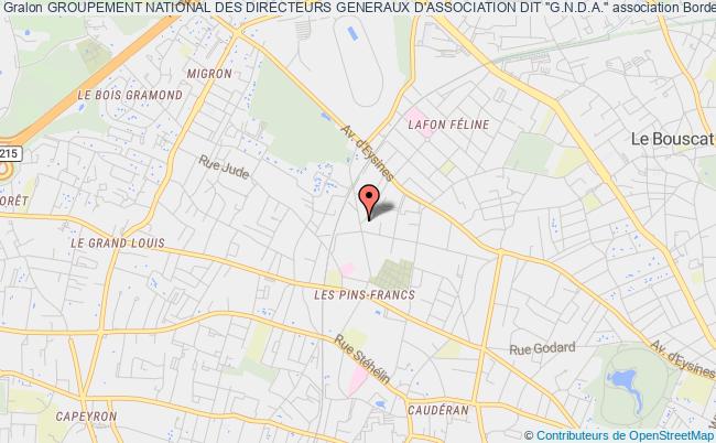 plan association Groupement National Des Directeurs Generaux D'association Dit "g.n.d.a." Bordeaux