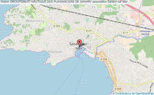 plan association Groupement Nautique Des Plaisanciers De Sanary Sanary-sur-Mer