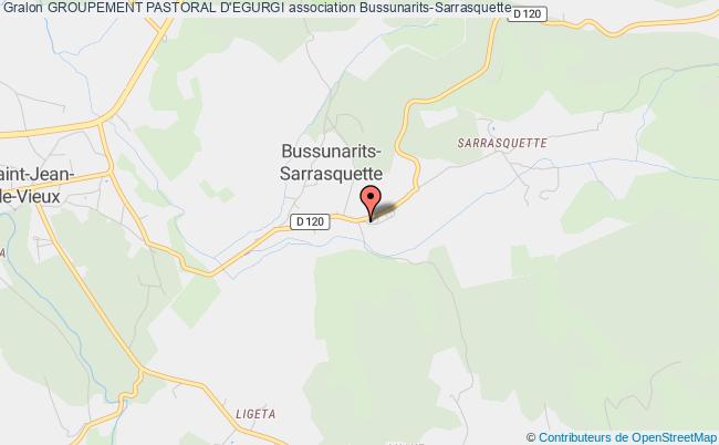 plan association Groupement Pastoral D'egurgi Bussunarits-Sarrasquette
