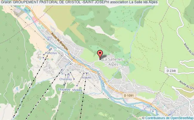 plan association Groupement Pastoral De Cristol -saint Joseph La    Salle-les-Alpes