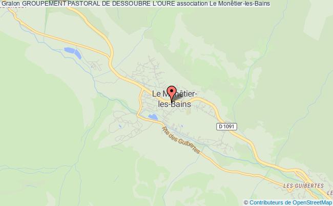 plan association Groupement Pastoral De Dessoubre L'oure Le    Monêtier-les-Bains