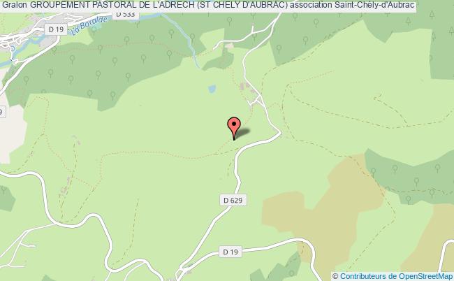 plan association Groupement Pastoral De L'adrech (st Chely D'aubrac) Saint-Chély-d'Aubrac