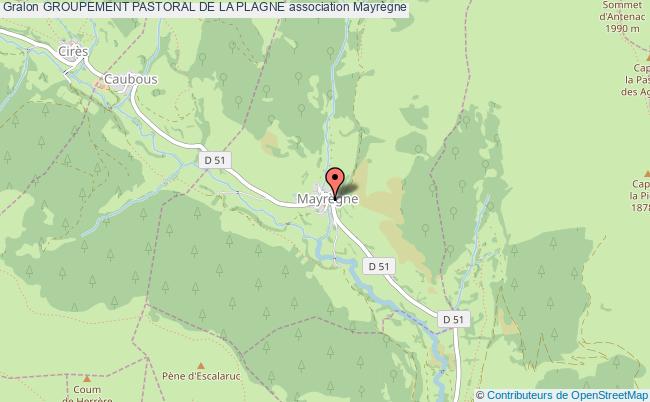 plan association Groupement Pastoral De La Plagne Mayrègne
