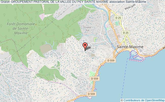 plan association Groupement Pastoral De La Vallee Du Pey Sainte Maxime Sainte-Maxime