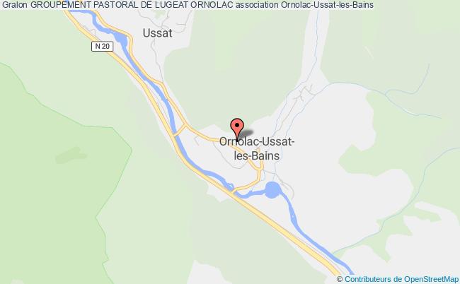 plan association Groupement Pastoral De Lugeat Ornolac Ornolac-Ussat-les-Bains