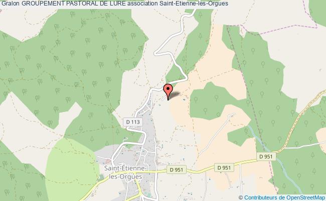plan association Groupement Pastoral De Lure Saint-Étienne-les-Orgues