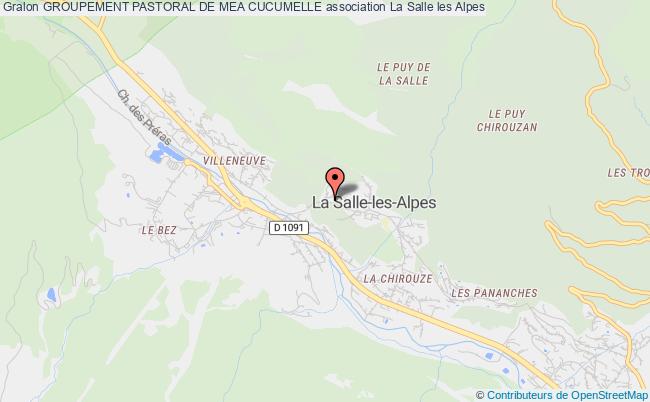 plan association Groupement Pastoral De Mea Cucumelle La Salle-les-Alpes