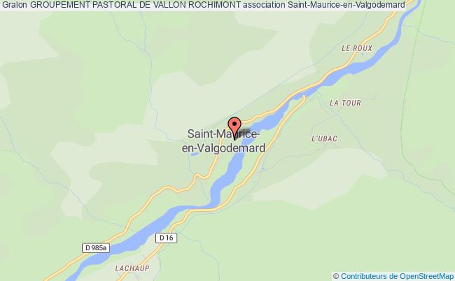 plan association Groupement Pastoral De Vallon Rochimont Saint-Maurice-en-Valgodemard
