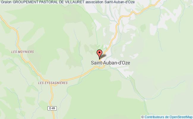 plan association Groupement Pastoral De Villauret Saint-Auban-d'Oze
