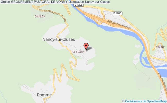 plan association Groupement Pastoral De Vormy Nancy-sur-Cluses