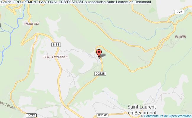plan association Groupement Pastoral Des Clapisses Saint-Laurent-en-Beaumont