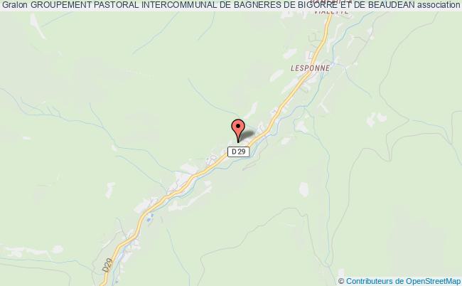 plan association Groupement Pastoral Intercommunal De Bagneres De Bigorre Et De Beaudean Bagnères-de-Bigorre