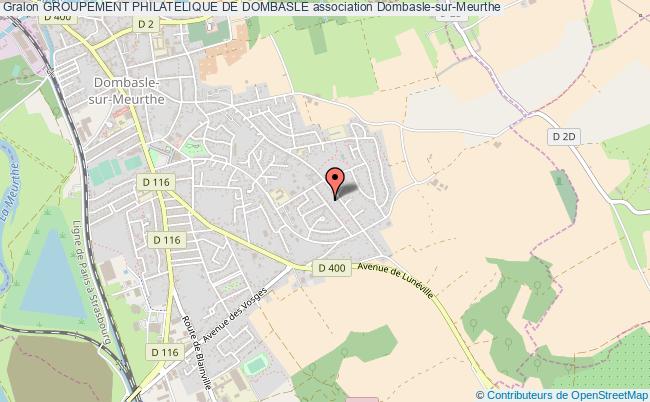 plan association Groupement Philatelique De Dombasle Dombasle-sur-Meurthe