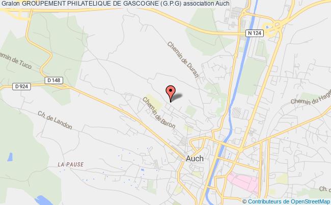 plan association Groupement Philatelique De Gascogne (g.p.g) Auch