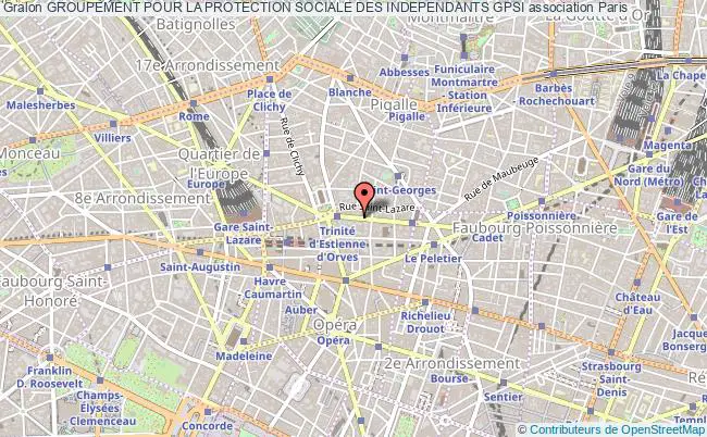 plan association Groupement Pour La Protection Sociale Des Independants Gpsi Paris