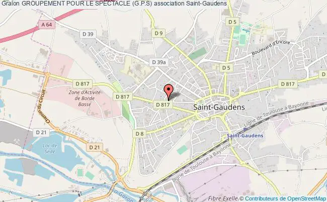plan association Groupement Pour Le Spectacle (g.p.s) Saint-Gaudens