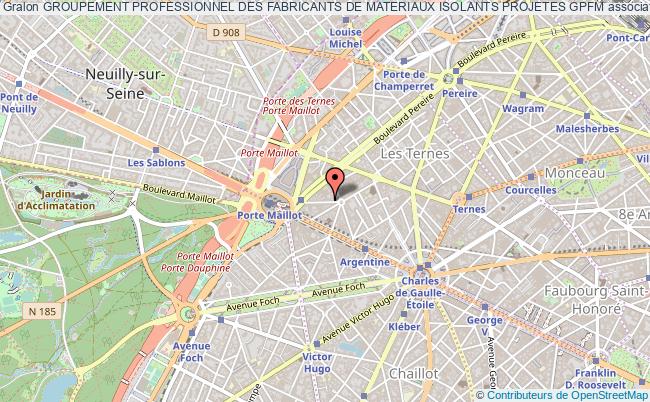 plan association Groupement Professionnel Des Fabricants De Materiaux Isolants Projetes Gpfm Paris