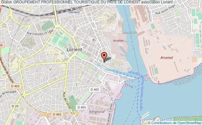 plan association Groupement Professionnel Touristique Du Pays De Lorient Lorient