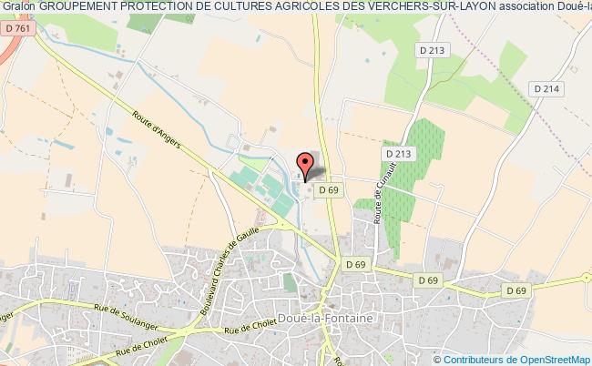 plan association Groupement Protection De Cultures Agricoles Des Verchers-sur-layon Doué-en-Anjou