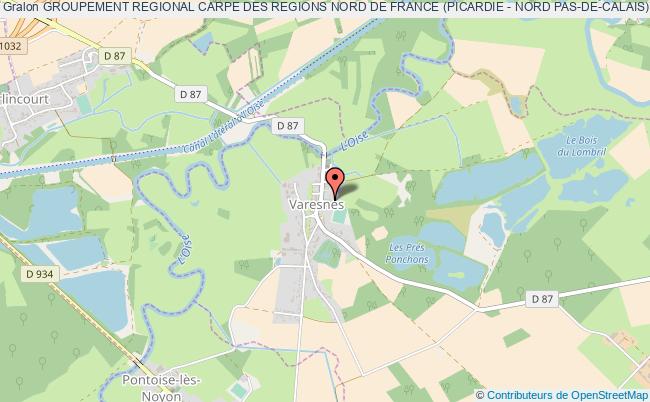 plan association Groupement Regional Carpe Des Regions Nord De France (picardie - Nord Pas-de-calais) Varesnes