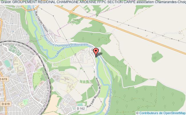 plan association Groupement Regional Champagne Ardenne Ffpc Section Carpe Chamarandes-Choignes