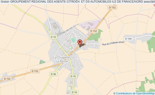 plan association Groupement RÉgional Des Agents CitroËn  Et Ds Automobiles Ile De France/nord La Chapelle-la-Reine