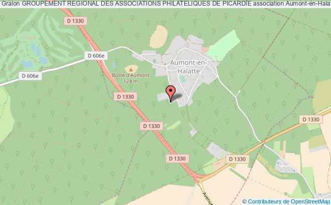 plan association Groupement Regional Des Associations Philateliques De Picardie Aumont-en-Halatte
