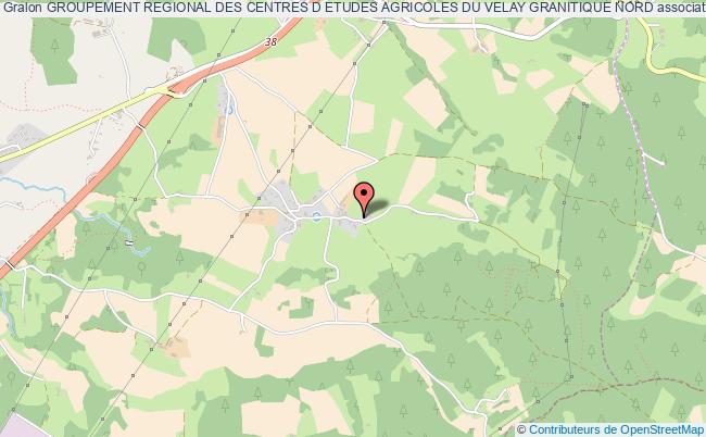 plan association Groupement Regional Des Centres D Etudes Agricoles Du Velay Granitique Nord Monistrol-sur-Loire