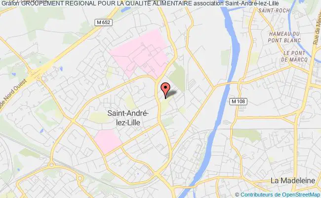 plan association Groupement Regional Pour La Qualite Alimentaire Saint-André-lez-Lille
