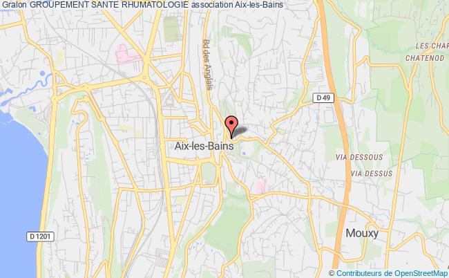 plan association Groupement Sante Rhumatologie Aix-les-Bains