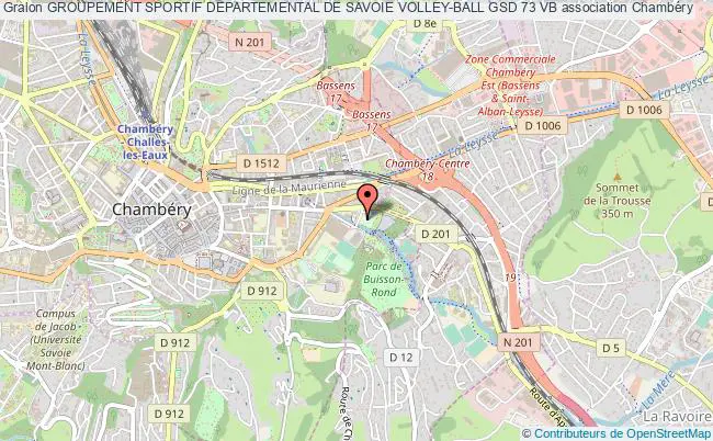 plan association Groupement Sportif Departemental De Savoie Volley-ball Gsd 73 Vb Chambéry