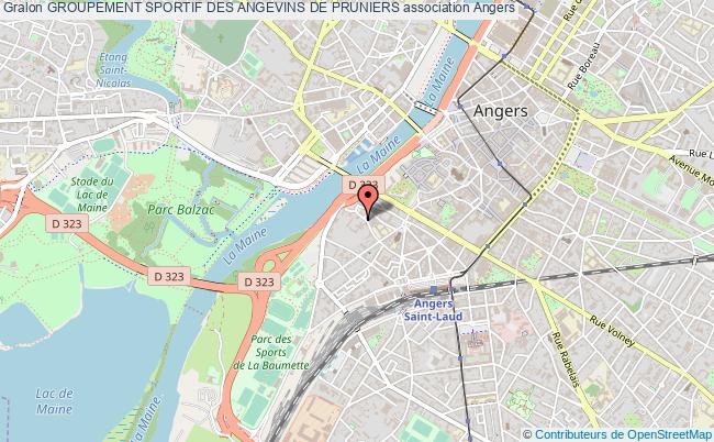 plan association Groupement Sportif Des Angevins De Pruniers Angers