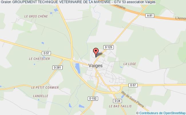 plan association Groupement Technique VÉtÉrinaire De La Mayenne - Gtv 53 Vaiges